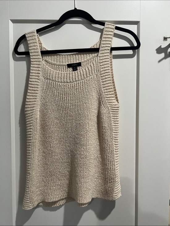 J. Crew Tops - J. Crew Beige/Cream Ribbed Knit Tank Top